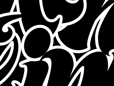 Shapes bold lettering letters