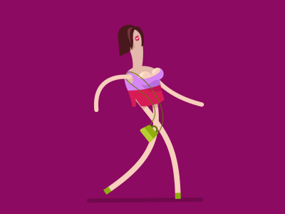 Night Butterfly animation character girl