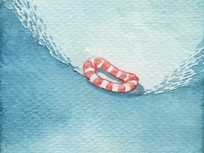 doodle painting watercolor