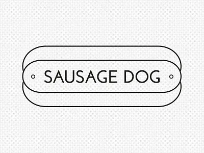 Sausage Dog brand food hotdog identity logo restaurant