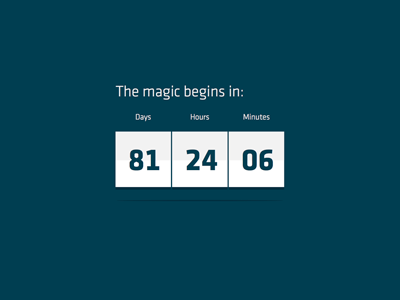 Magic timer timetable vector web