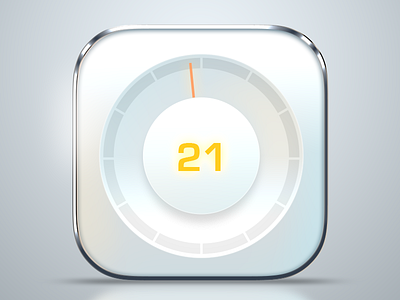 meter app icon app icon ios metal photoshop white