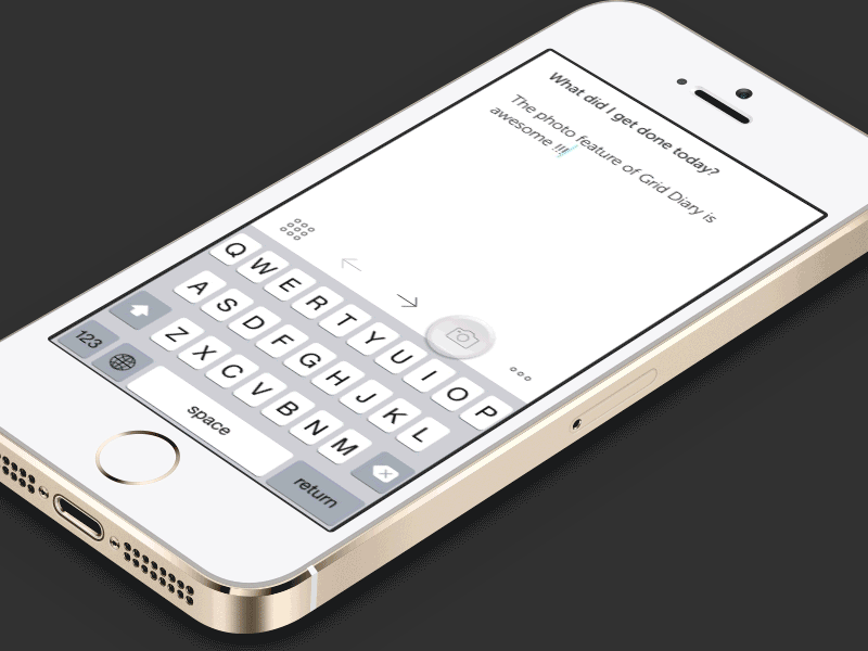 Grid Diary with Photo animation app diary ios iphone motion transition