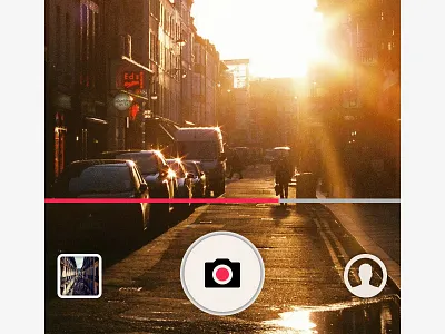 Camera button camera interface ios7 iphone record ui video