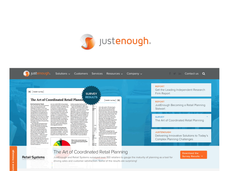 JustEnough clean design flat isoflow justenough seo ui website