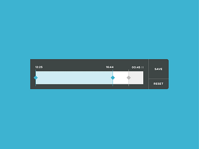 New Timer flat slider timer ui