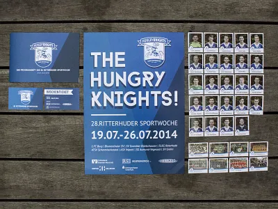Corporate Design [28.Ritterhuder Sportwoche] blau blue corporate design fussball ritterhude ritterhuder sportwocher tusg weiß white