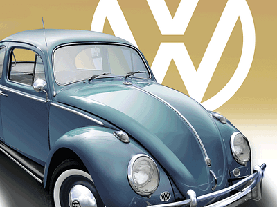 Volkswagen Beetle 457 beetle car illustration volkswagen