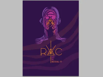 RAC show poster hand drawn type illustration typography