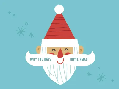 Ugh, Countdown christmas christmas countdown holiday mustache santa santa claus