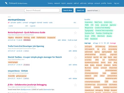 Pinboard Chrome extension update chrome css pinboard ui ux