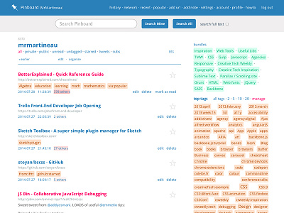 Pinboard Chrome extension update chrome css pinboard ui ux