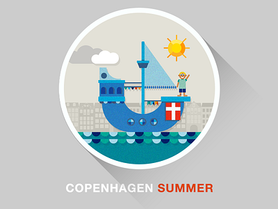 Flat summer boat copenhagen design flat summer