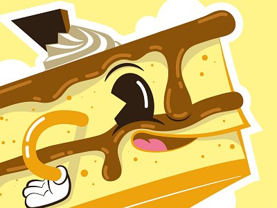 Livin La Vida Dulce De Leche art cake character character design characters desert design drawing food illustration illustrator yellow