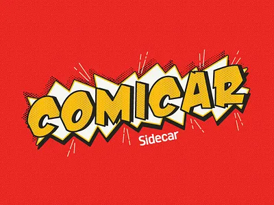 Comicar Email Header comicon comics graphic halftone pow sidecar typography