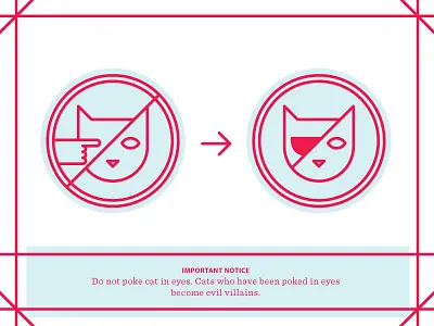 Important Notice advie cat illustration