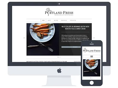 Portland Fresh design genesis child theme genesis framework interface photoshop responsive ui ux web design wordpress theme