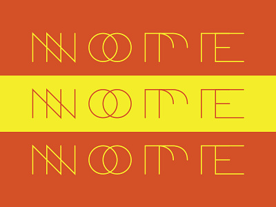 Nope geometric nope type typography