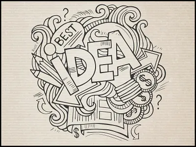 Idea art best doodles elements graphics hand drawn idea lettering paper sketch sketchbook