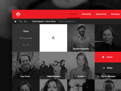 Audiogram - Work In Progress flat web website