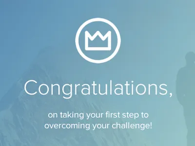 Your Own Personal Mountain interface mobile modal score web