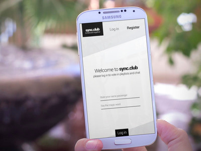 App login - black app channel chat club design live share sync ui ux video youtube