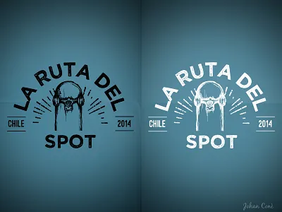 La ruta del spot #1 design logo skate