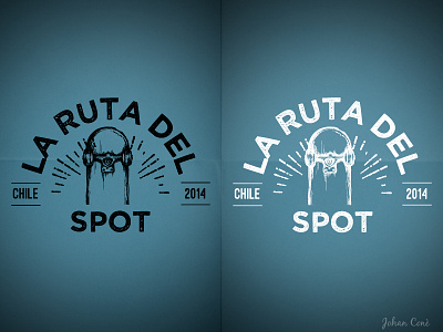 La ruta del spot #1 design logo skate