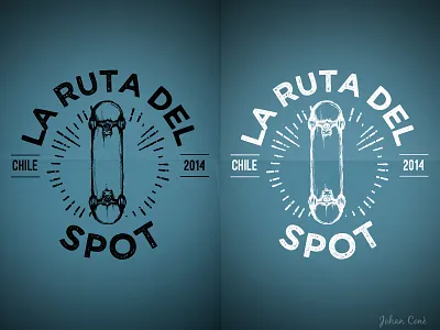 La ruta del spot #3 design illustrator logo psd skate