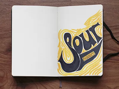 Sour Bunnies Handlettering copic doodle drawing faber castell handdrawn handlettering marker sketch typography