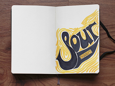 Sour Bunnies Handlettering copic doodle drawing faber castell handdrawn handlettering marker sketch typography