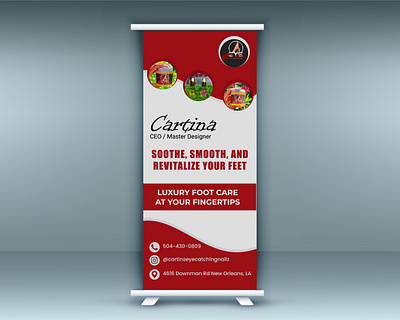 Professional Roll-Up Banner Design Solutions bannerdesign branding creativemarketing facebookmarketing foodbusinessdesign graphic design instagramdesign logo rollupbanner visualbranding