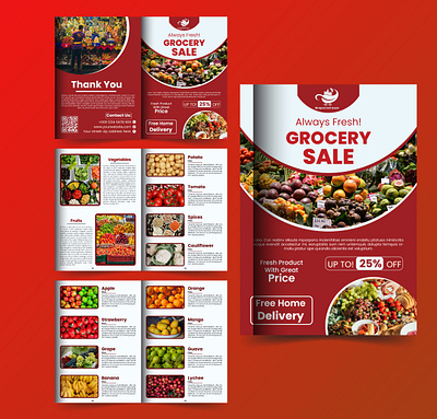 Grocery Editorial design for shop. beverages drinks cashier discount grocery fresh arrivals grocery bi fold grocery brochure grocery deals grocery tri fold online grocery organic groceries superfoods wholesale prices