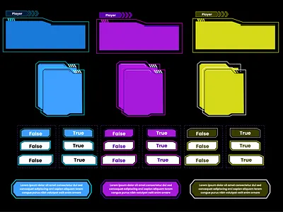 UI Template Futuristic 1 graphic design ui ux