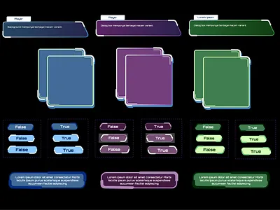 UI Template Futuristic 2 graphic design ui ux