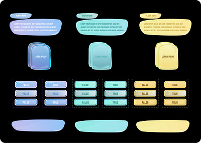 UI Template Cartoony 1 graphic design illustration ui ux