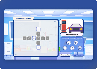 Chemistry Edugame 2 graphic design illustration ui ux