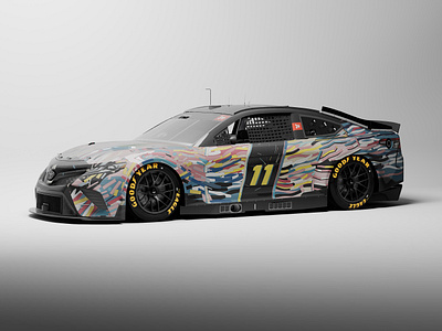 Nascar art car alexhohlov artcar cinema4d design nascar redshift wrap