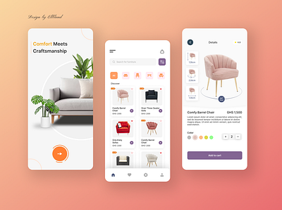 Furniture Website Mobile version dailyui design ui