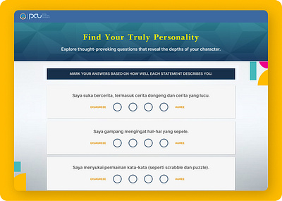 Personality Test Website 2 graphic design illustration ui ux