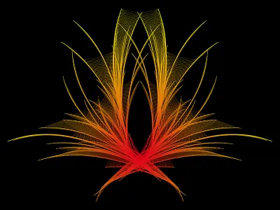 Foliage Structure Project 2 abstract black red vector yellow