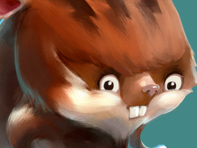 Hamster character character design creature digital painting hamster mouse rodent