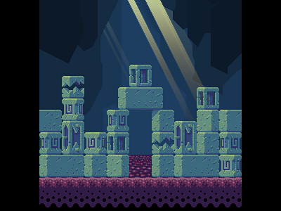 pixel art 2d cave game light palette pixel platformer sprite tiles