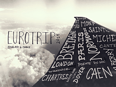 Wing drawing hand drawn lettering motion type vacation video