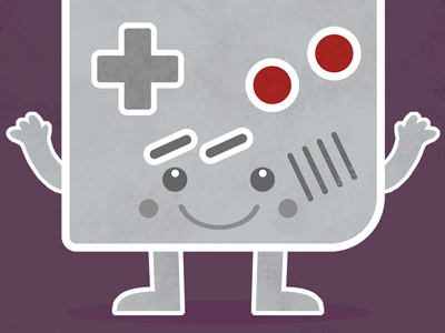 Game On! boy button character face game nes video