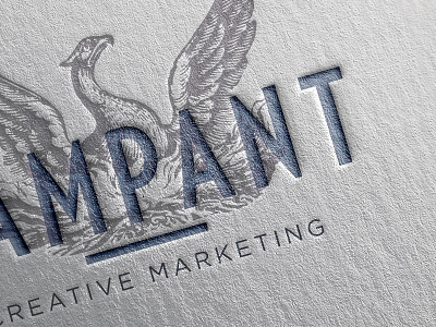 Rampant Phoenix concept one logo phoenix