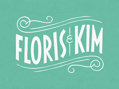 Floris & Kim invitation names wedding