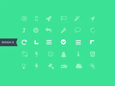 Design Is design is flat ui icons web design