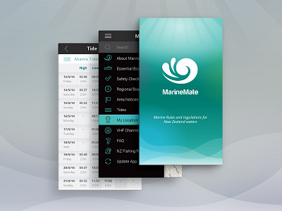 MarineMate App app app design branding icon logo marine ui