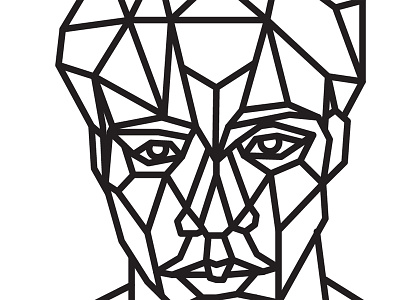 Portrait (WIP) andreas wikström eyes graphic design illustration lines motion print